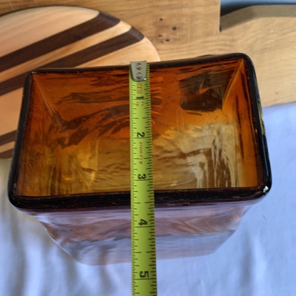 Hand Blown Seeded Glass Vase - Picture 13 of 14